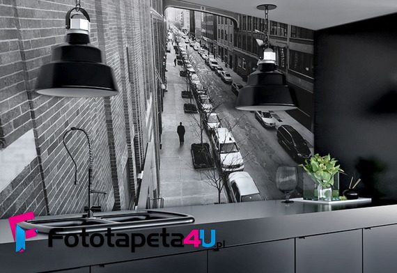 amerykanska-ulica-monochromatyczna-fototapety-uliczki-48408123-f4u