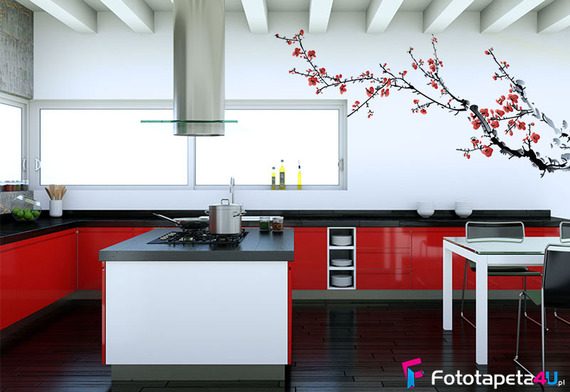 Sciana-z-kwitnaca-wisnia-fototapety-fototapety-do-kuchni-53538645-f4u