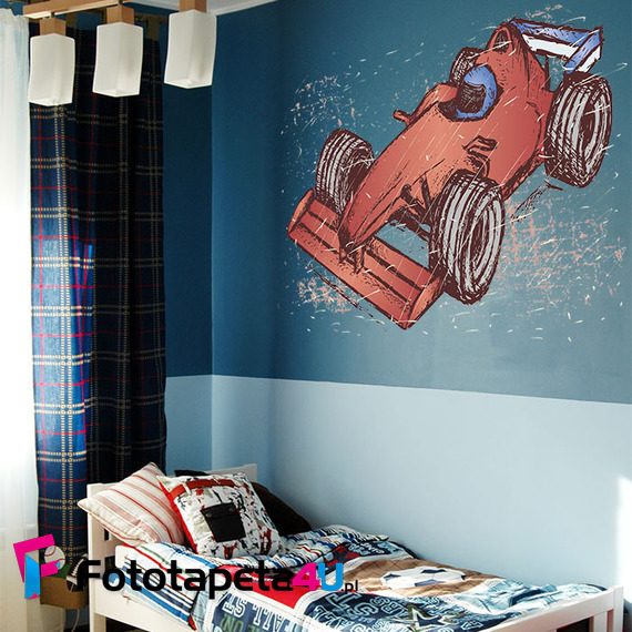 Pierwsze-marzenia-o-wyscigach-fototapety-fototapety-do-pokoju-dziecka-51521407-f4u