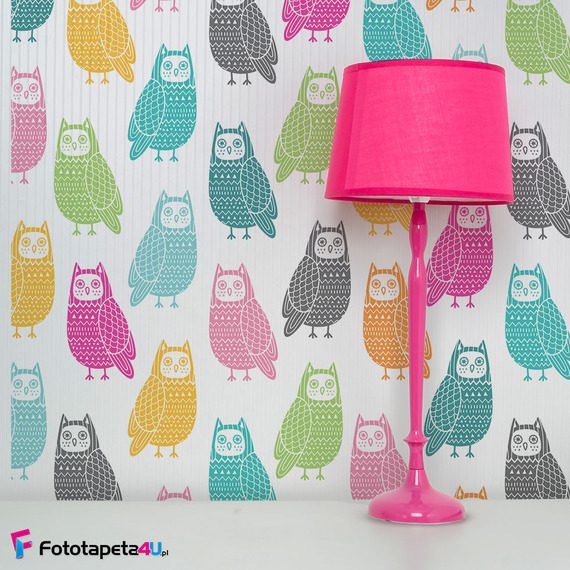 Wesole-sowy-dla-wesolej-dziewczyny-fototapety-fototapety-do-salonu-58555845-f4u