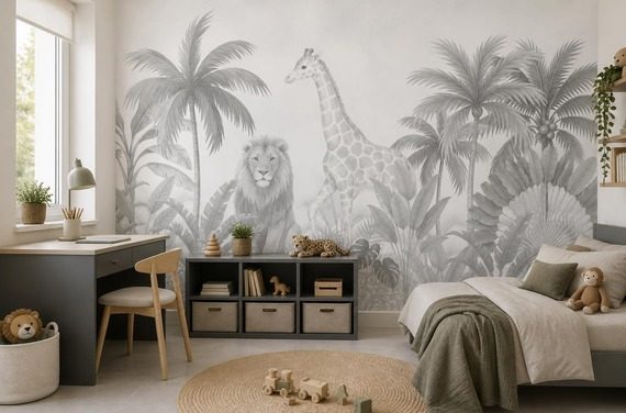 Subtelna-atmosfera-dzikiej-przyrody-z-motywem-zwierzat-i-palm-fototapety-fototapety-do-pokoju-dziecka-1544328788-f4u